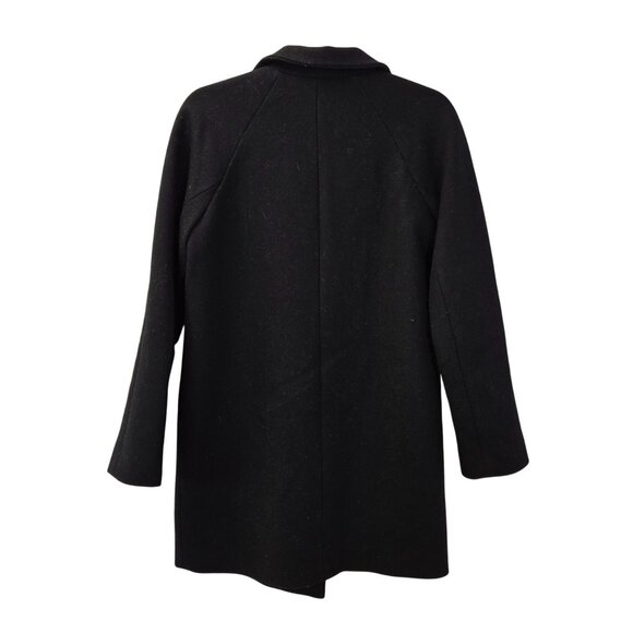 J. Crew Wool Blend Asymmetrical Zip Coat Size 0 - Picture 2 of 6